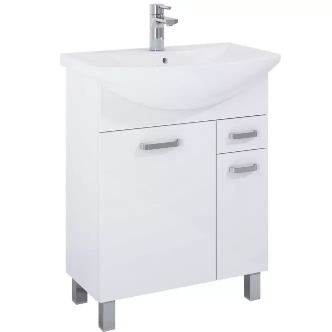Kúpeľňový set Uno 65 2D1S biely