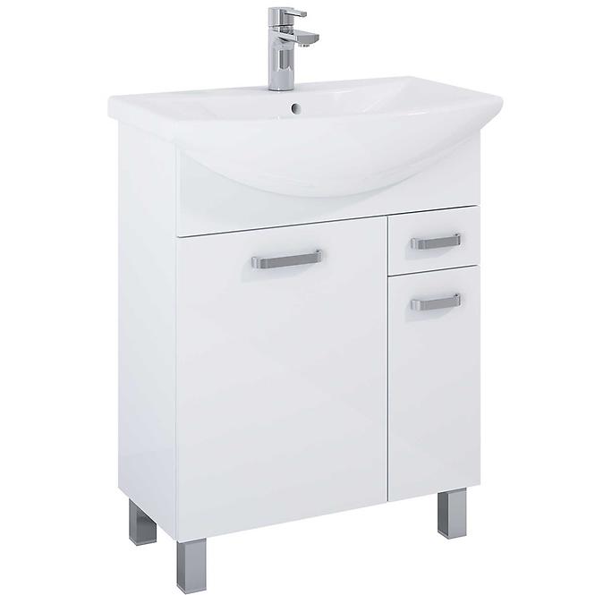 Kúpeľňový set Uno 65 2D1S biely