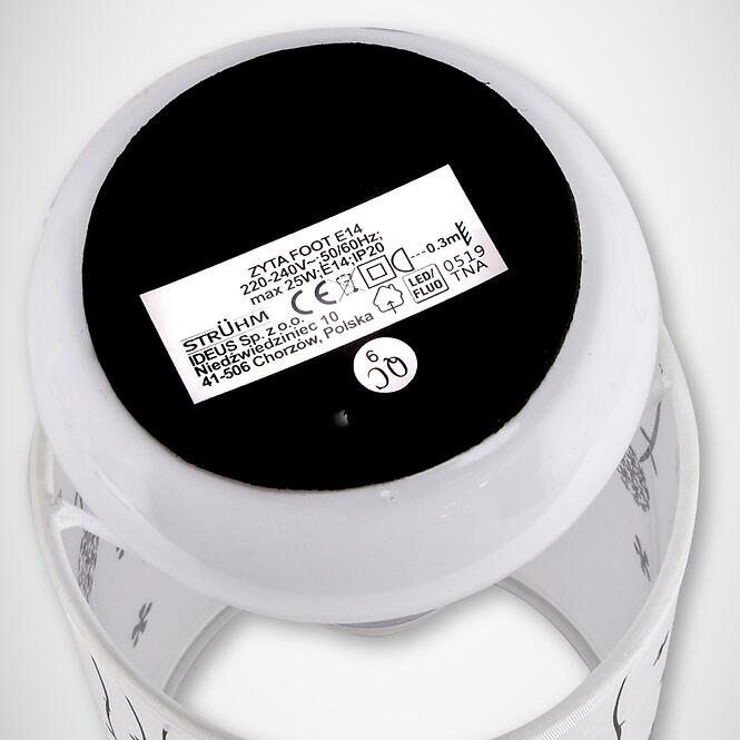 Stolná lampa Zyta Foot 03203 E14