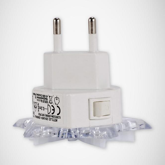 Nočná lampa Motýľ HL994L 0,4W modrá