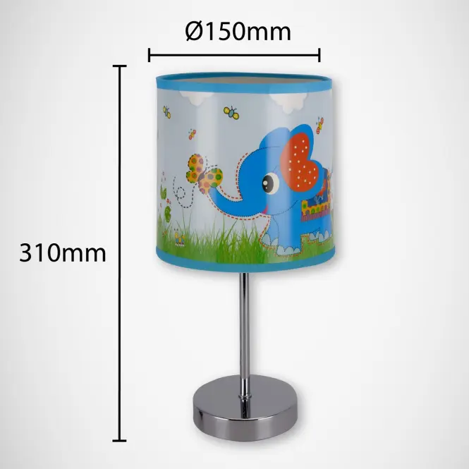 Stolná lampa Nuka E14 blue 03649 LB1,3