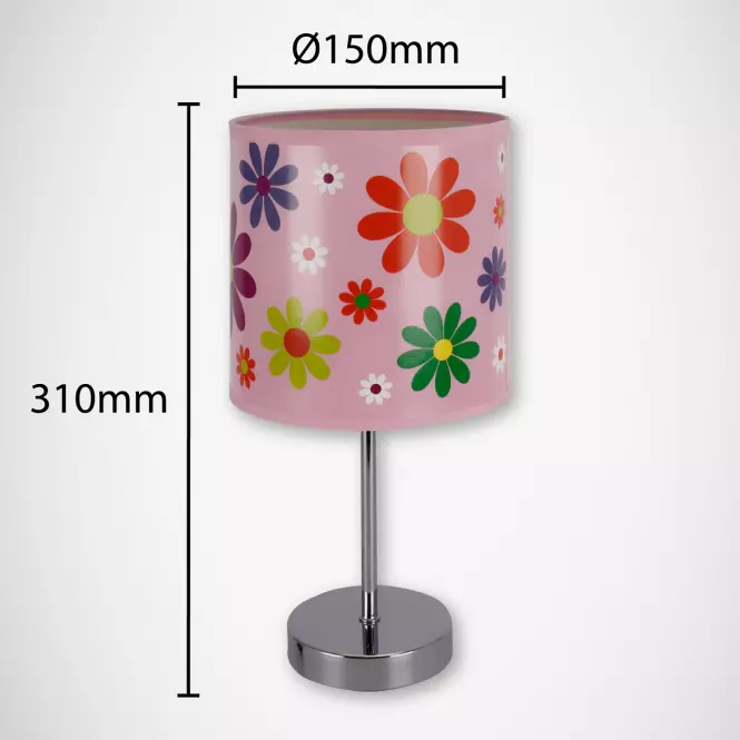Stolná lampa Nuka E14 ružová 03651 LB1