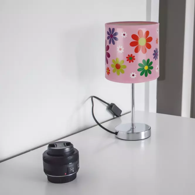 Stolná lampa Nuka E14 ružová 03651 LB1