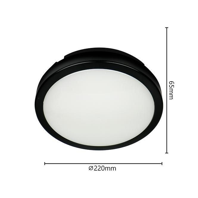 Stropná lampa AC170-250V čierna IP65 3000K PL1