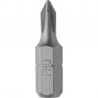 Krížový bit, PH0 x 25 mm, 3 ks, Drel
