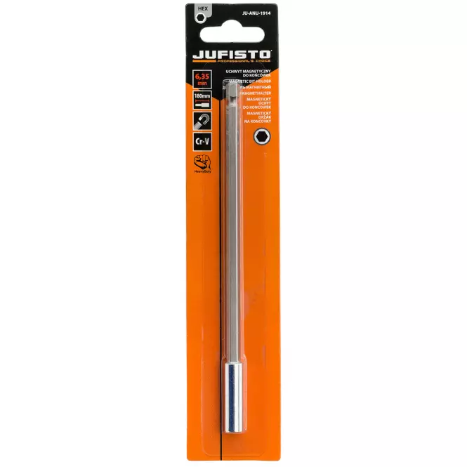 Magnetický držiak bitov, 1/4˝, 180 mm, Jufisto