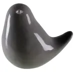 Keramická figúrka vrabec 8 cm  šedá