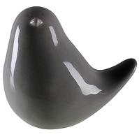 Keramická figúrka vrabec 8 cm  šedá