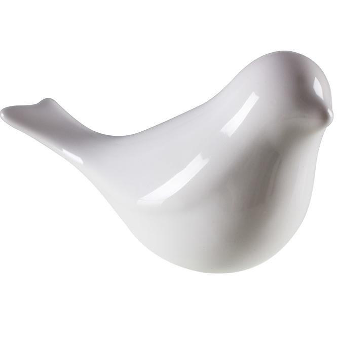 Keramická figúrka Swallow, výš. 8 cm,  biela