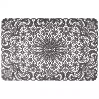 Podložka pod tanier  Lace 45x30 cm sivá ar-mata-lace-szar
