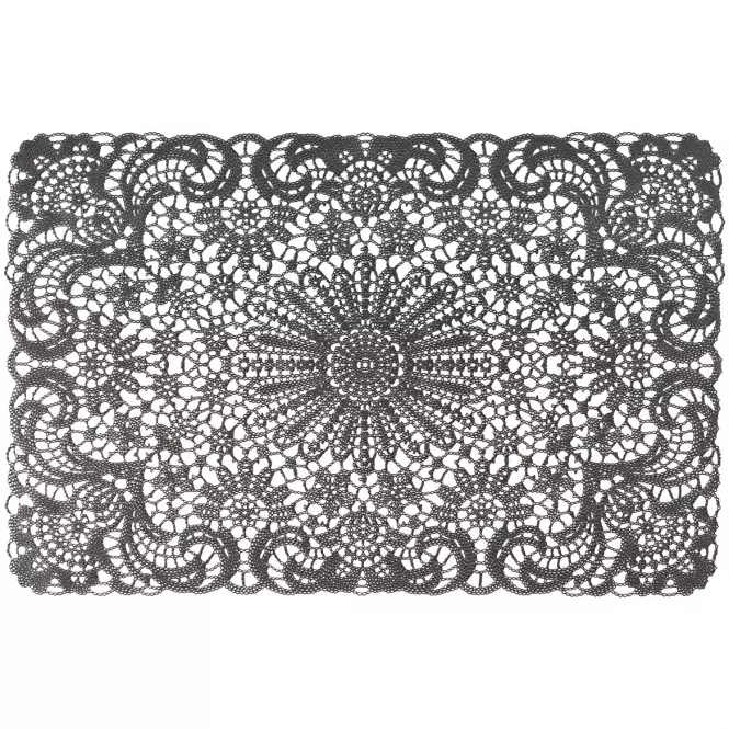 Podložka pod tanier  Lace 45x30 cm sivá ar-mata-lace-szar
