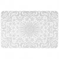 Podložka pod tanier Lace, 45x30 cm biela ar-mata-lace-bial
