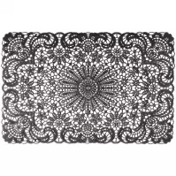 Podložka pod tanier Lace, 45x30 cm čierna ar-mata-lace-czar