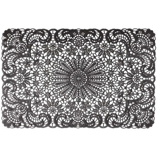 Podložka pod tanier Lace, 45x30 cm čierna ar-mata-lace-czar