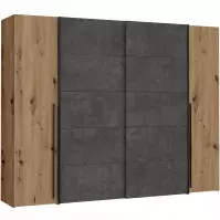 Skriňa Narago 270 cm Dub Artisan/Betón