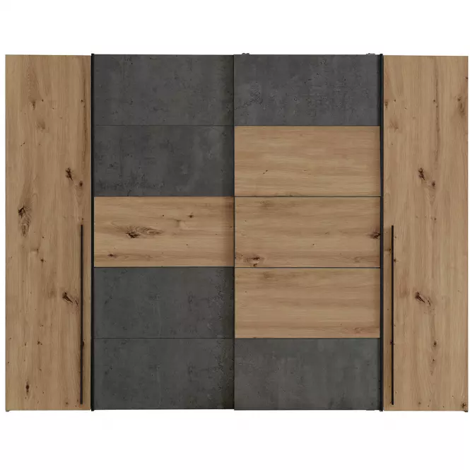 Skriňa Narago 270 cm Dub Artisan/Betón
