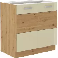 Skrinka do kuchyne ARTISAN crema lesklá 80D 2F BB
