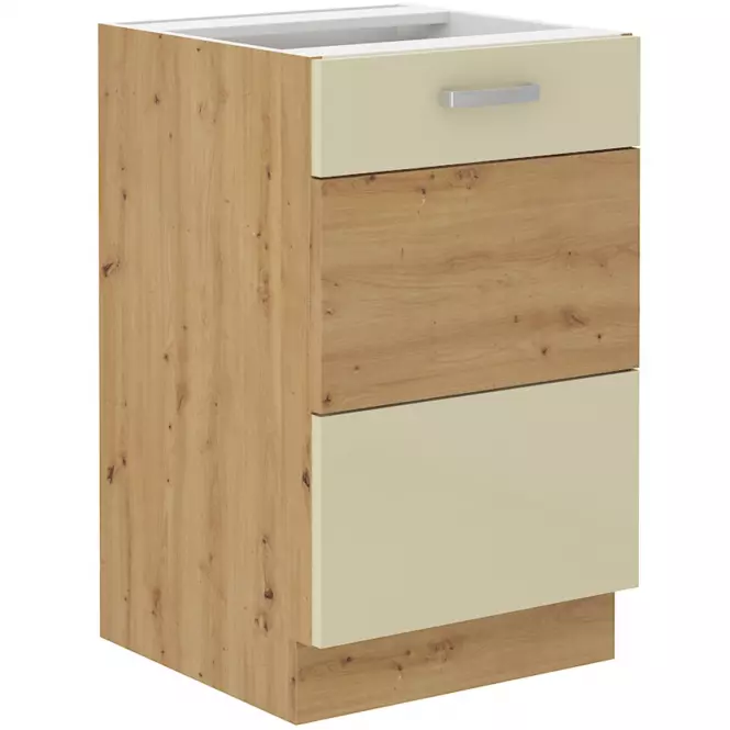 Skrinka do kuchyne ARTISAN crema lesklá 50ZL 1F BB