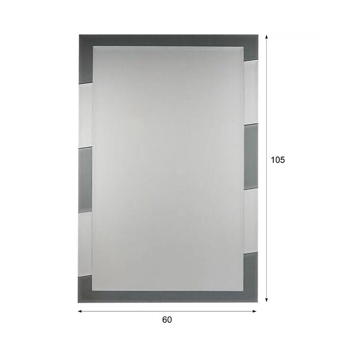 Kúpeľňové zrkadlo  DEKOR DUO 60x105,3