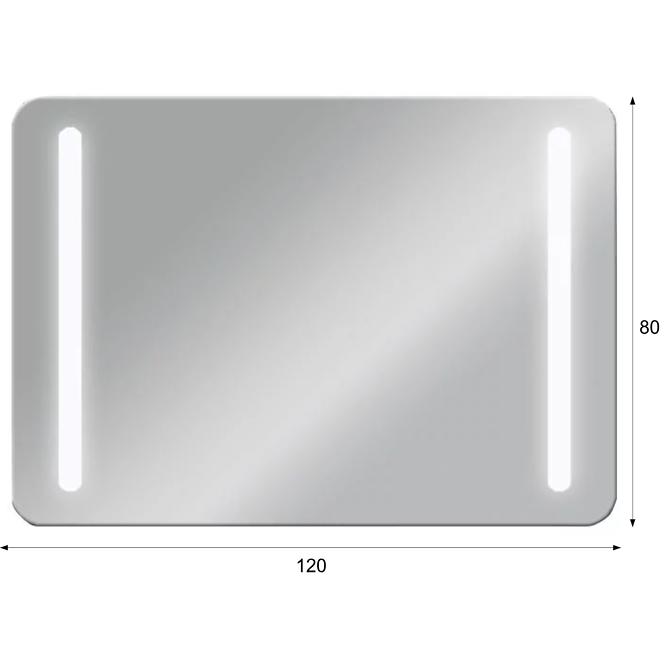 Zrkadlo LED 3 80x120