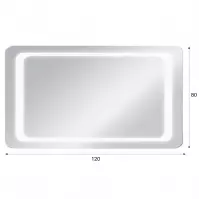 Zrkadlo LED 6 80x120