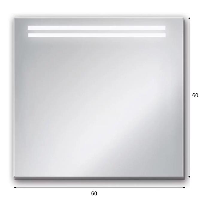 Zrkadlo LED 4/60/02 60x60