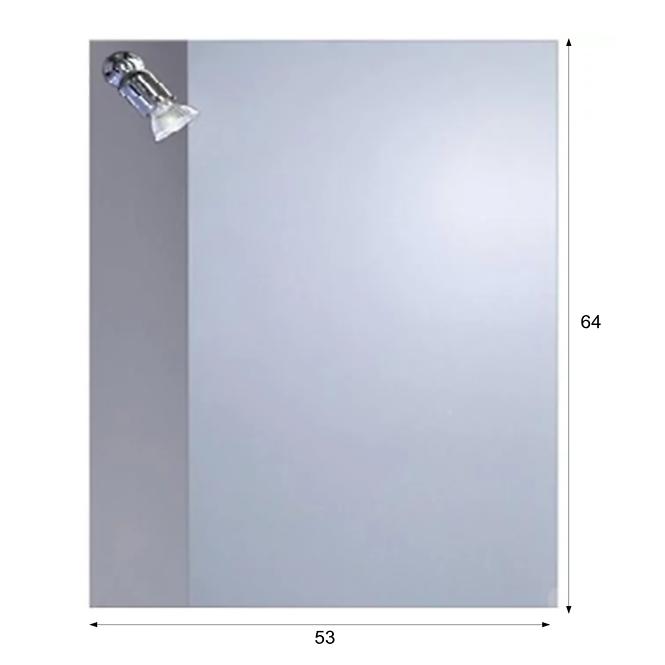 Zrkadlo lko E3 53x64 svietidlo K23 dvojfarebné obdĺžnikové