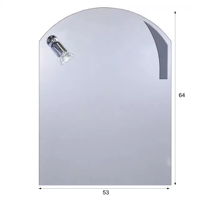 Zrkadlo lbo E2 53x64 svietidlo K23 lukové Apl. Ozd.