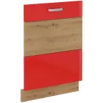 Artisan predná stena umývačky červená lesk 713X596