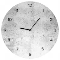 Sklenené hodiny 30cm WALL