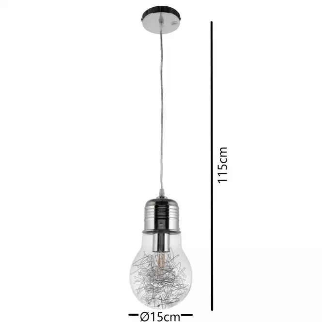 Lampa W-601/1 CR+CLEAR LW1