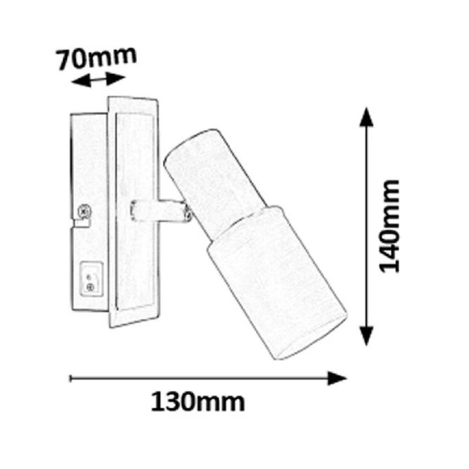 Nástenná lampa Logan 6096 K1