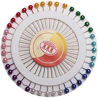 Špendlíky 0,6x34 mm perlová hlavička, na krúžku