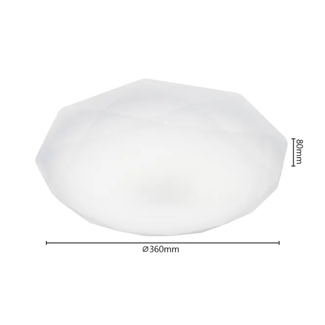 Stropné svietidlo prisadené LED Hex EK75320 36 cm 16 W