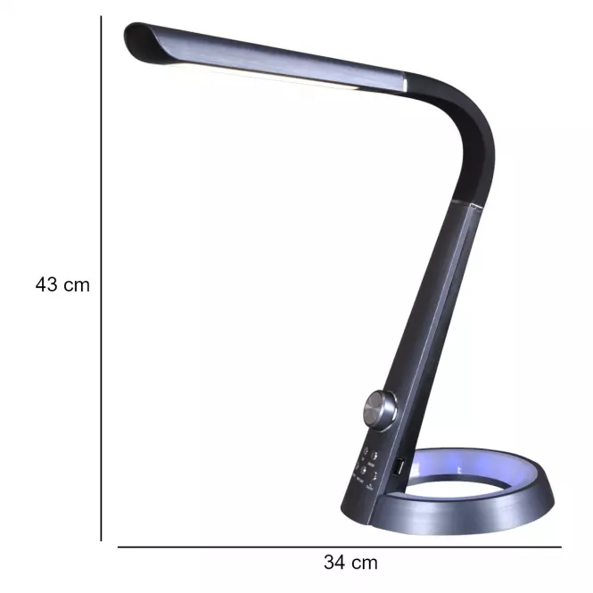 Stolná lampa Berkane K-BL 1063 LED 8V LB čierna