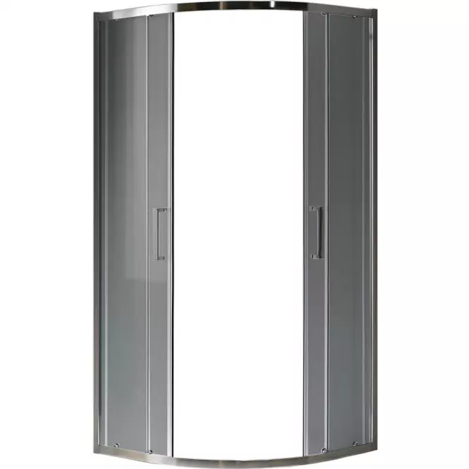 Štvrťkruhový Sprchový kút Aura 90x90x190 grafit - chróm