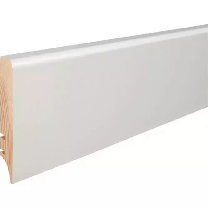 Drevená podlahová lišta Barlinek Biela 60mm 2,17mb