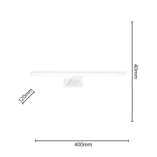 Nástenné svietidlo Shine White 3875 40 cm IP44 K1