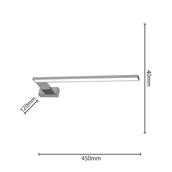 Nástenné svietidlo Shine 588 Chróm 45cm IP44 K1P