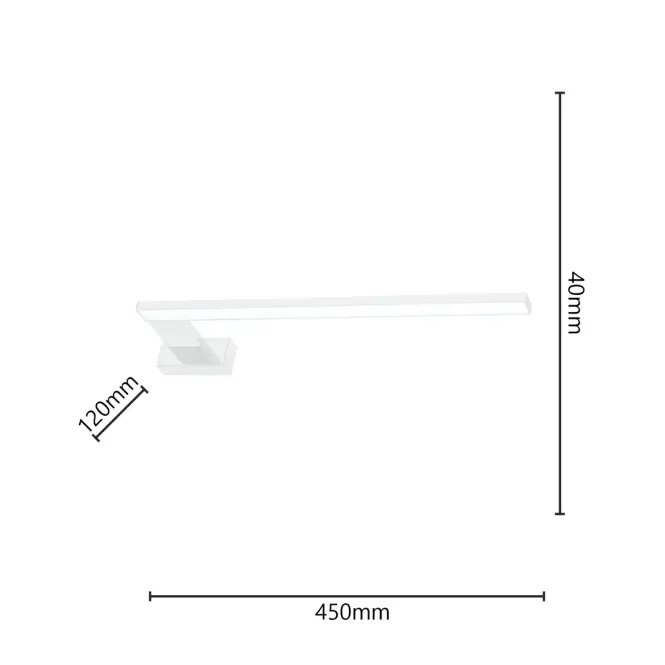 Nástenné svietidlo  Shine White 3877 45 cm IP44 K1P,3