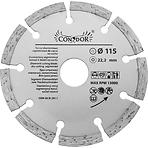 Kotúč diamantový rezný, segmentový, suché rezanie, 115 mm, Drel