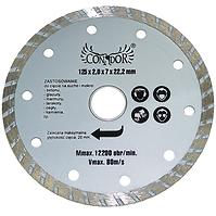 Kotúč diamantový rezný, turbo, suché rezanie, 125 mm, Drel
