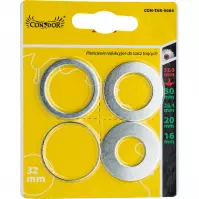 Redukčný krúžok pre pílové kotúče, 32/30 mm, 32/25,4 mm, 32/20 mm, 32/16 mm, sada 3 ks, Drel