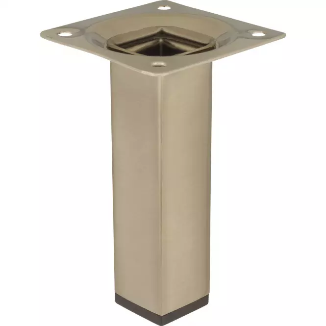 Štvorcová nábytková noha 10 cm inox