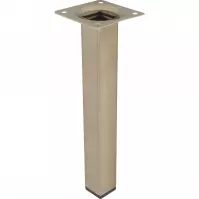Štvorcová nábytková noha 20 cm inox