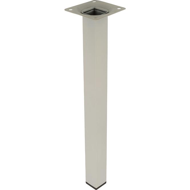 Štvorcová nábytková noha 30 cm biela