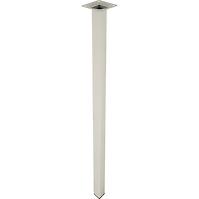 Štvorcová nábytková noha 70 cm biela