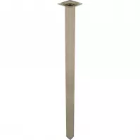 Štvorcová nábytková noha 80 cm inox