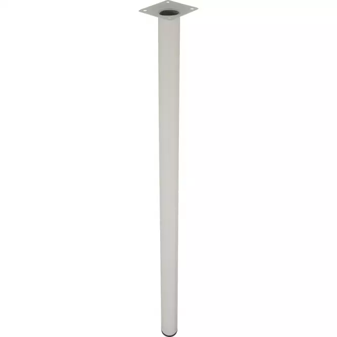 Okrúhla nábytková noha 70 cm biela
