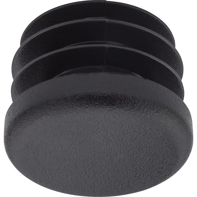 Okrúhla vtláčaná záslepka Ø25 mm čierna (4 ks)